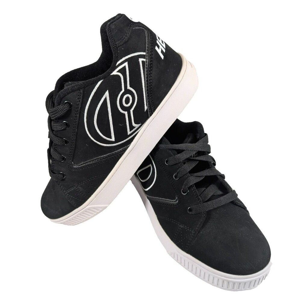Heelys Propel 2.0 Mens 8 Black White Wheeled Skate Shoes Sneakers 778010